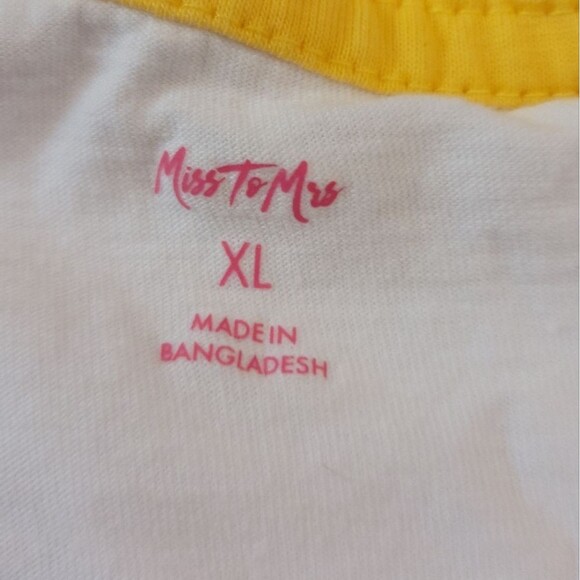 Miss to Mrs Wife of the Party Bachelorette Bridal Shower Tee Size XL - Picture 4 of 8